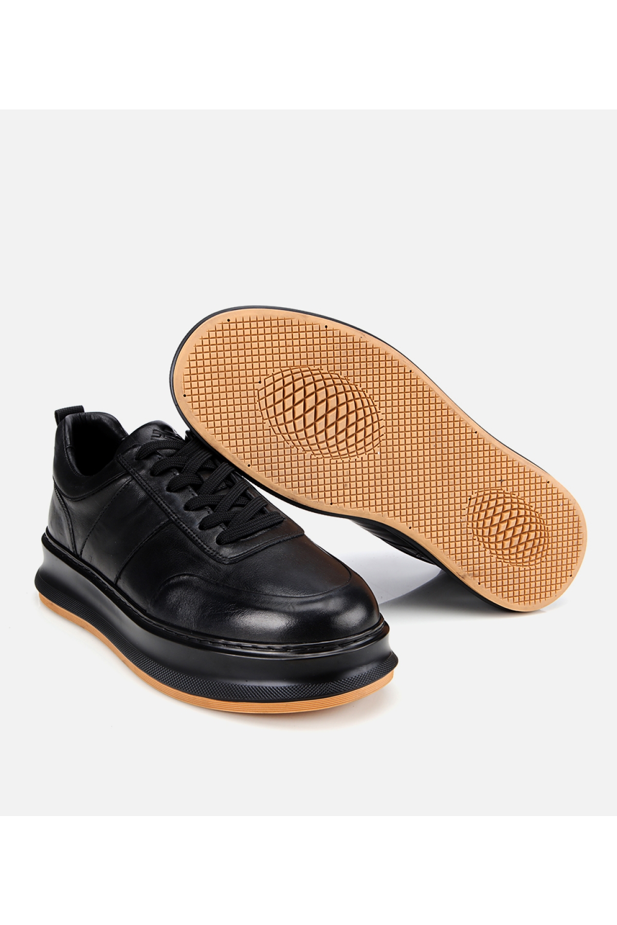 Erkek Deri Siyah Yumuşak Dokulu Günlük Ayakkabı - Görsel 6