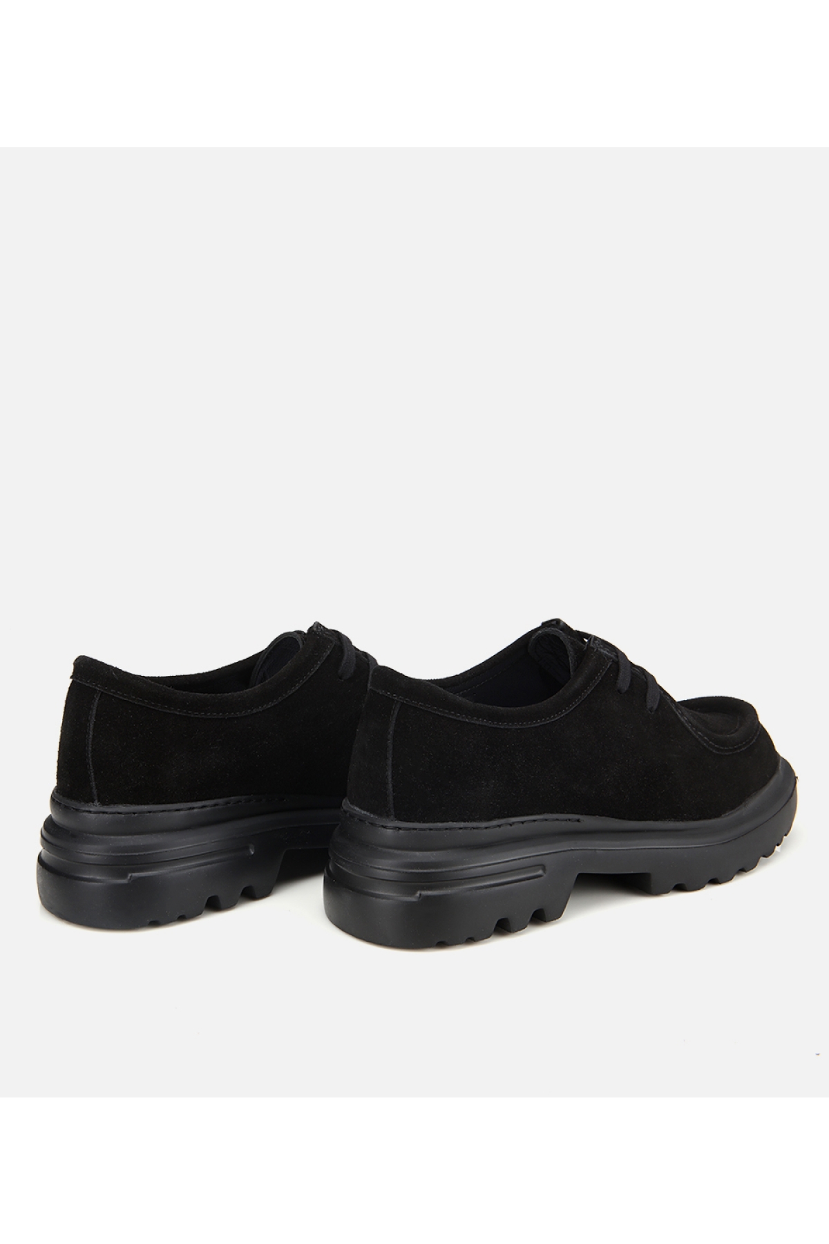 Erkek Süet Deri Siyah Yüksek Tabanlı Günlük Ayakkabı - Görsel 4