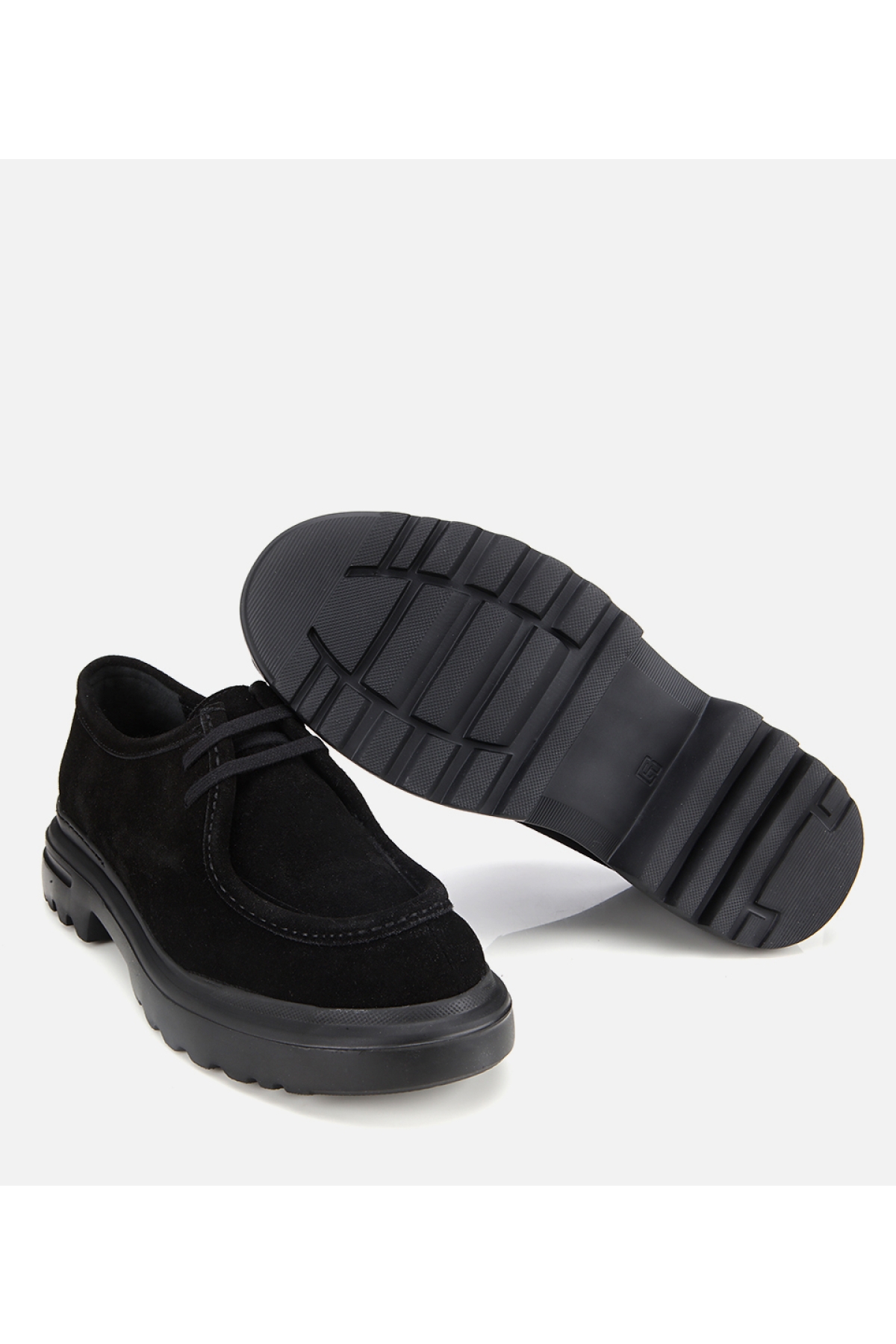 Erkek Süet Deri Siyah Yüksek Tabanlı Günlük Ayakkabı - Görsel 6