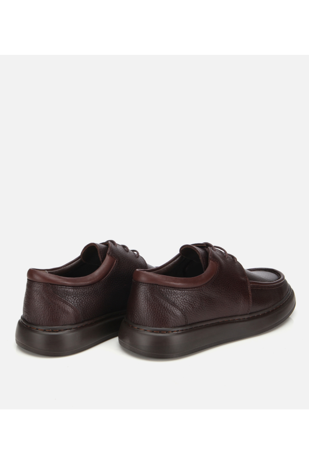 Erkek Deri Kahverengi Yumuşak Dokulu Comfort Günlük Ayakkabı - Görsel 4