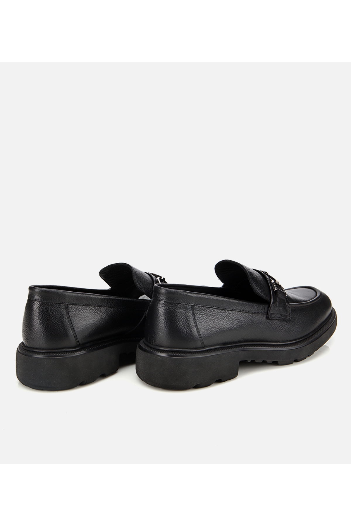 Erkek Deri Siyah Tokalı Günlük Loafer - Görsel 4