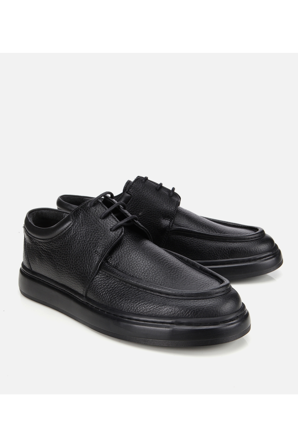 Erkek Deri Siyah Yumuşak Dokulu Comfort Günlük Ayakkabı - Görsel 2