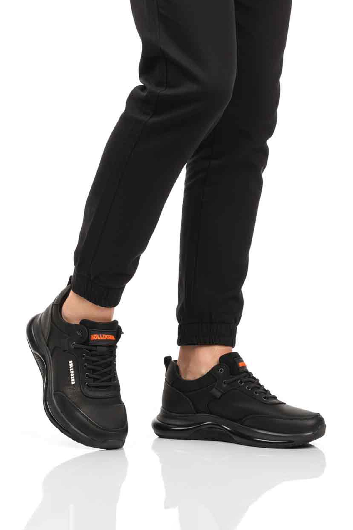 Siyah Nubuk Hakiki Deri Geniş Kalıp Erkek Casual Ayakkabı 260224 M - Görsel 2