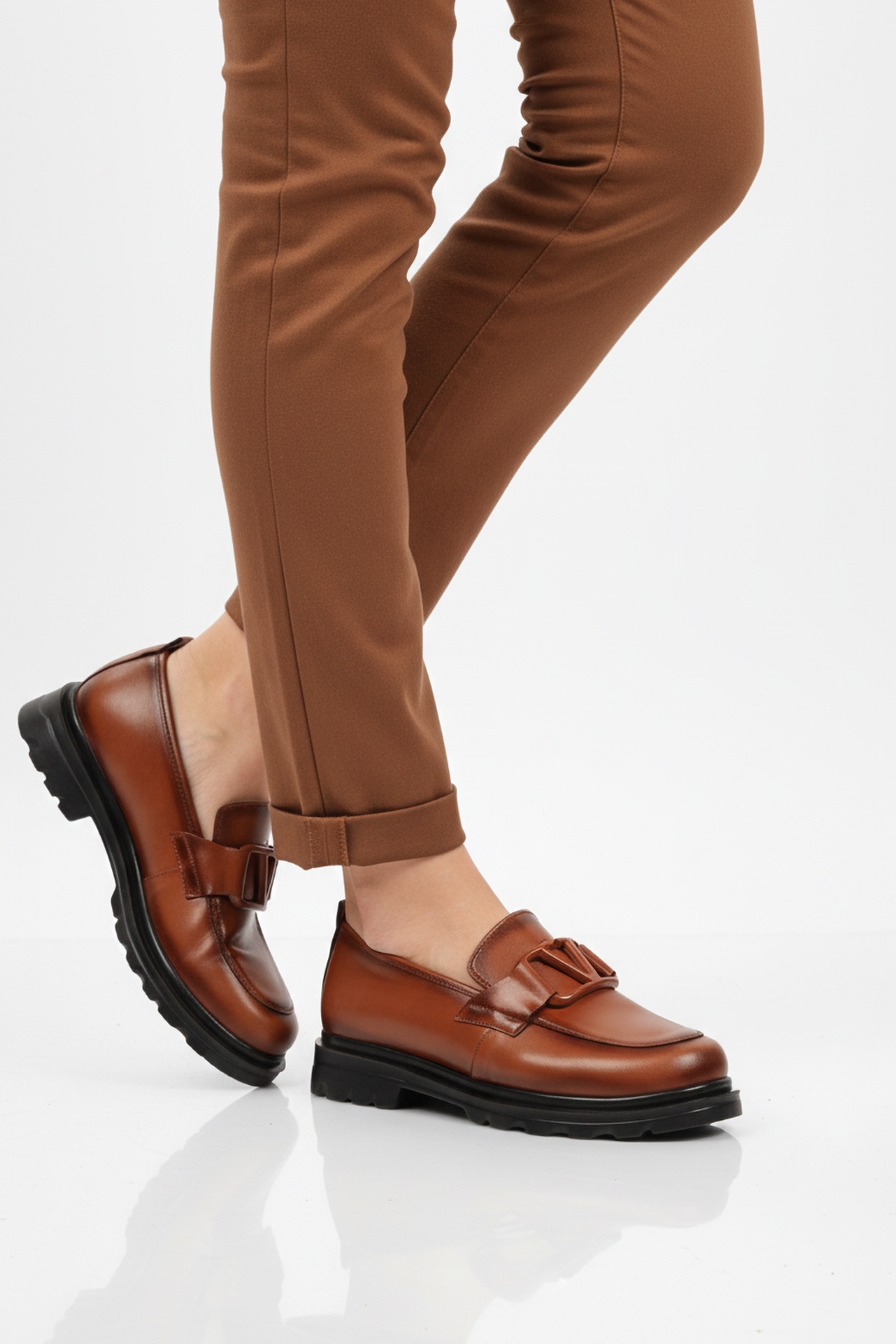 Kahve Hafif Esnek Kadın Casual Ayakkabı 2644 Z - Görsel 2