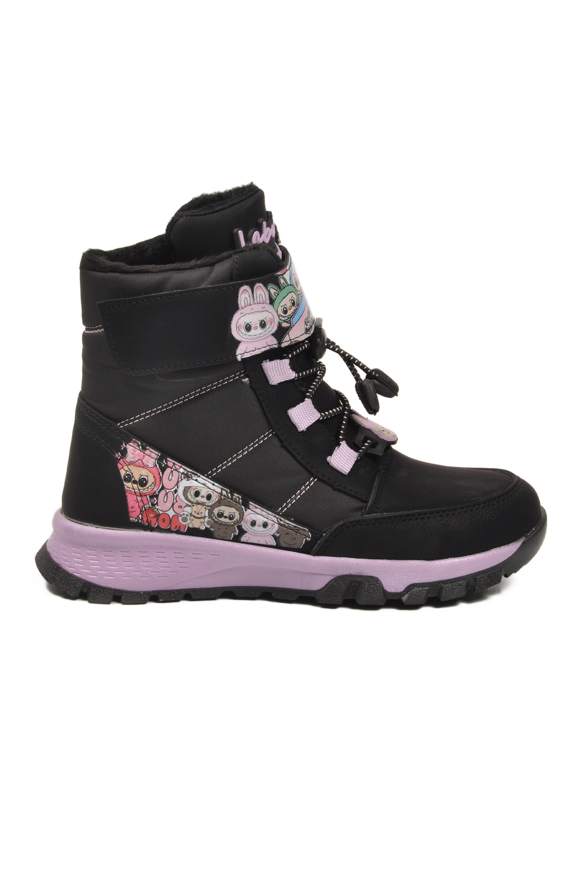 Siyah İçi Kürklü Soğağa Dirençli Kaymaz Kız Çocuk Bot 999 F - Görsel 3