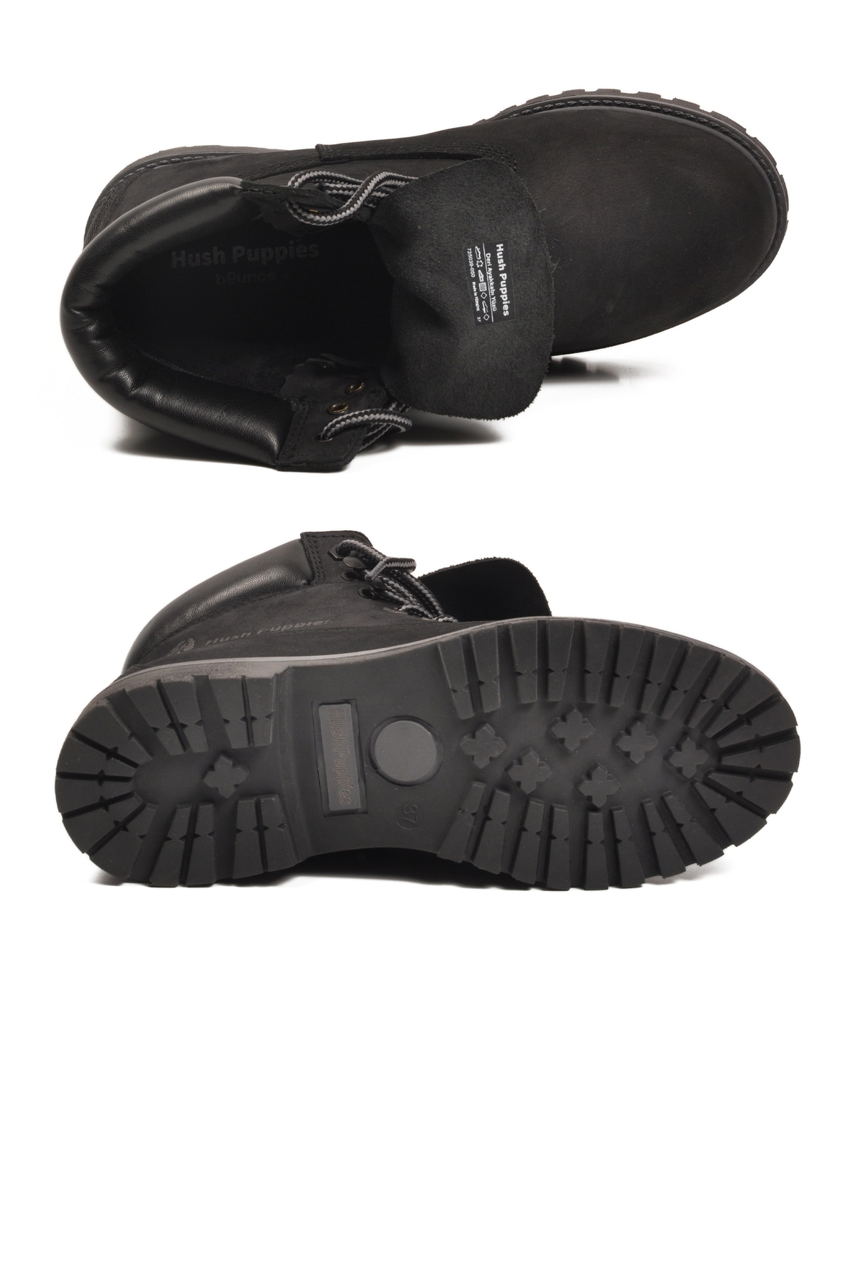 Siyah Nubuk Hakiki Deri Kaymaz Taban Unisex Bot Empresa G - Görsel 6