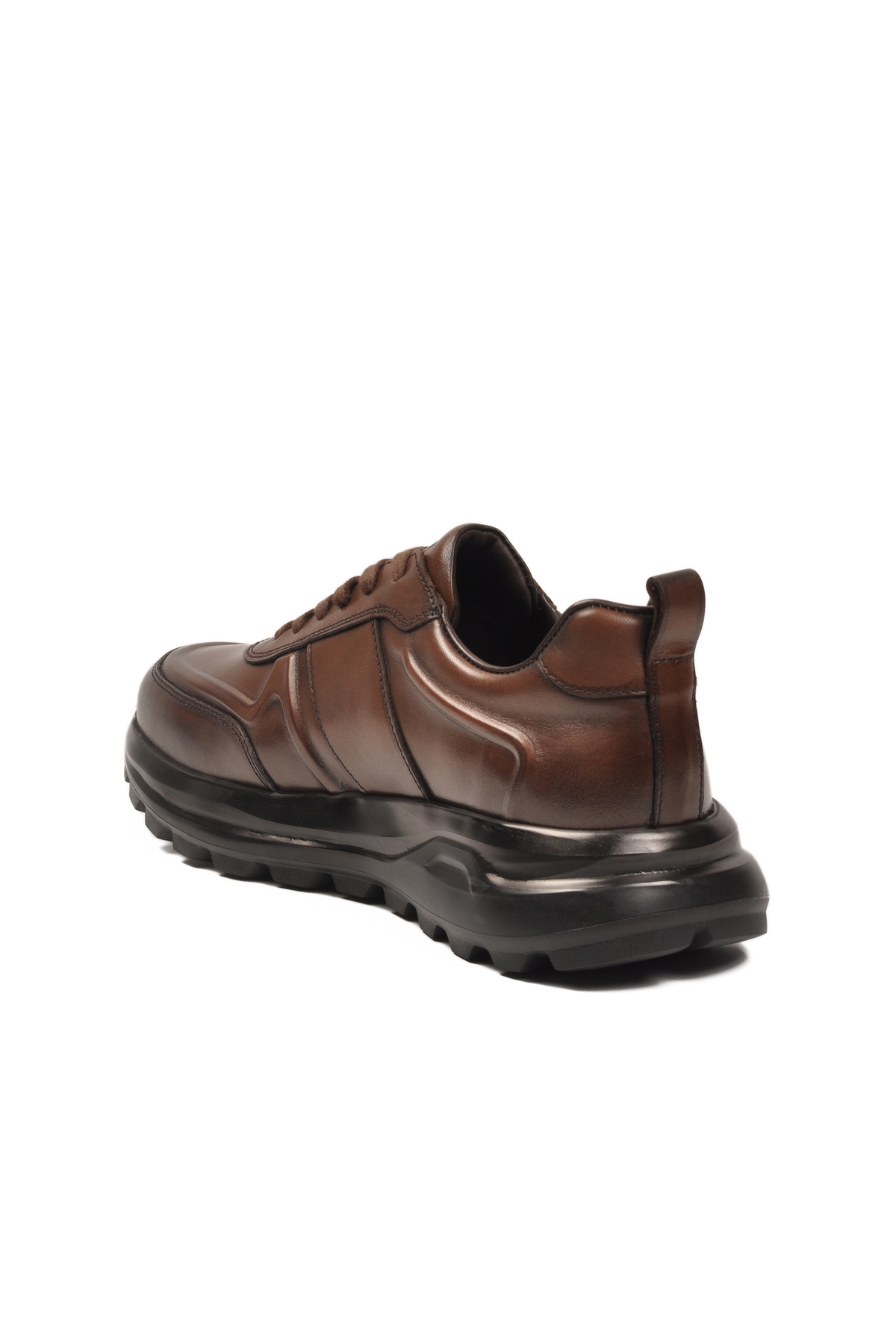Kahve Hakiki Deri Erkek Casual Ayakkabı 5K3251-30219 M - Görsel 5