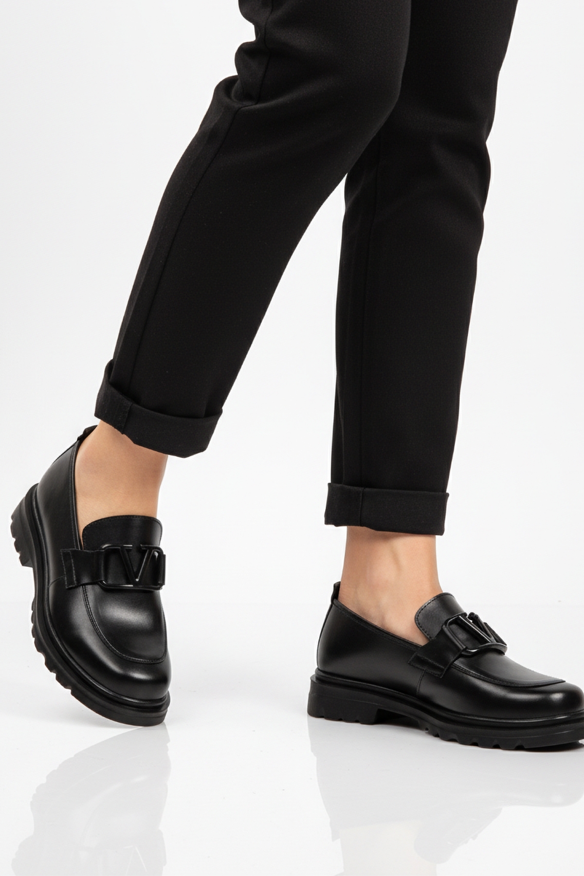 Siyah Hafif Esnek Kadın Casual Ayakkabı 2644 Z - Görsel 2