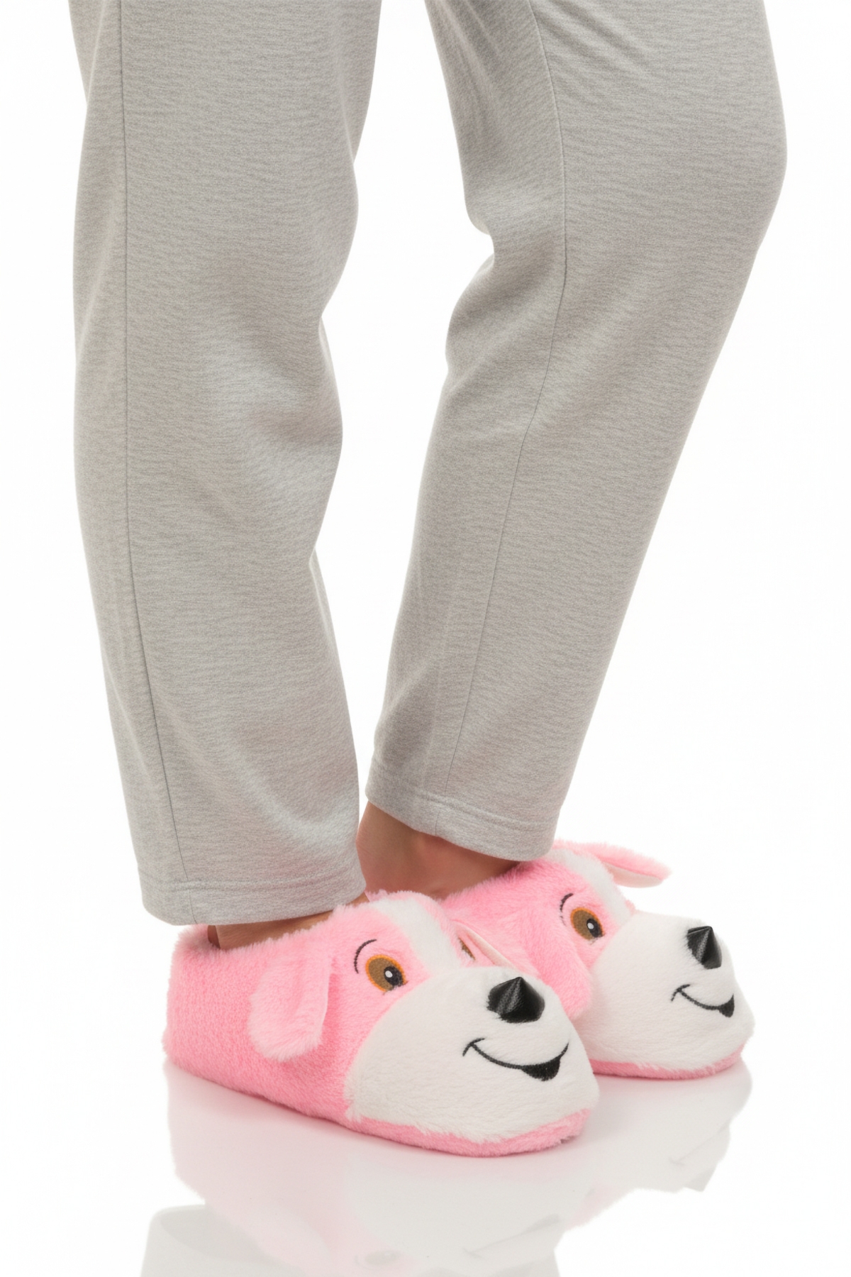 Pembe Köpek Desenli Unisex Panduf 26K001 - Görsel 2