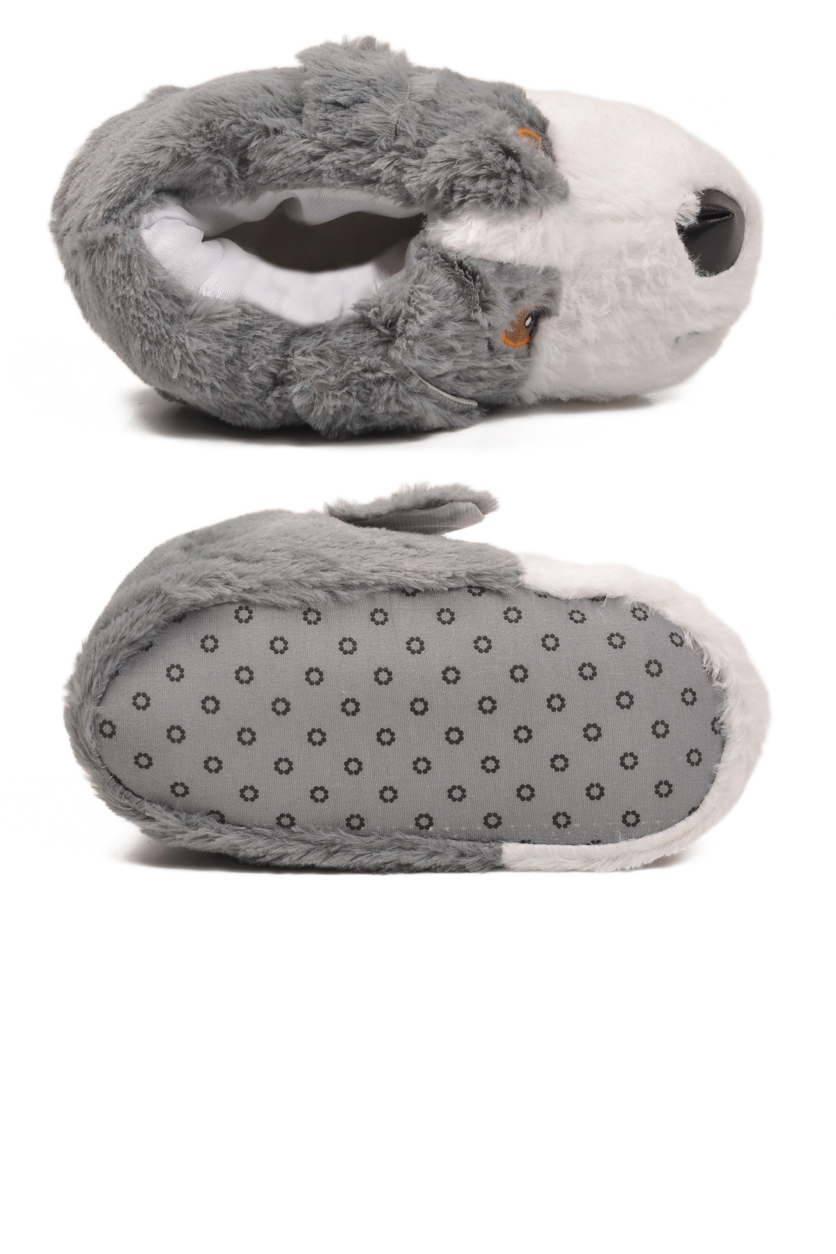 Gri Köpek Desenli Unisex Panduf 26K001 - Görsel 6