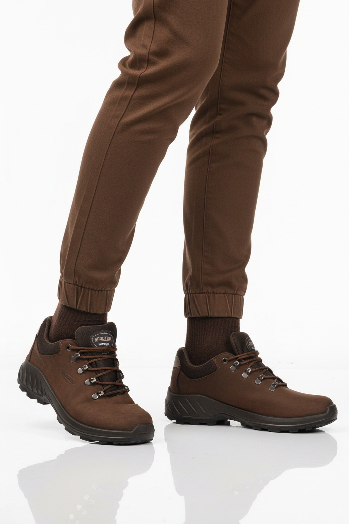 Kahve Su Geçirmez Kaymaz Taban Erkek Outdoor Ayakkabı M4105 M - Görsel 2