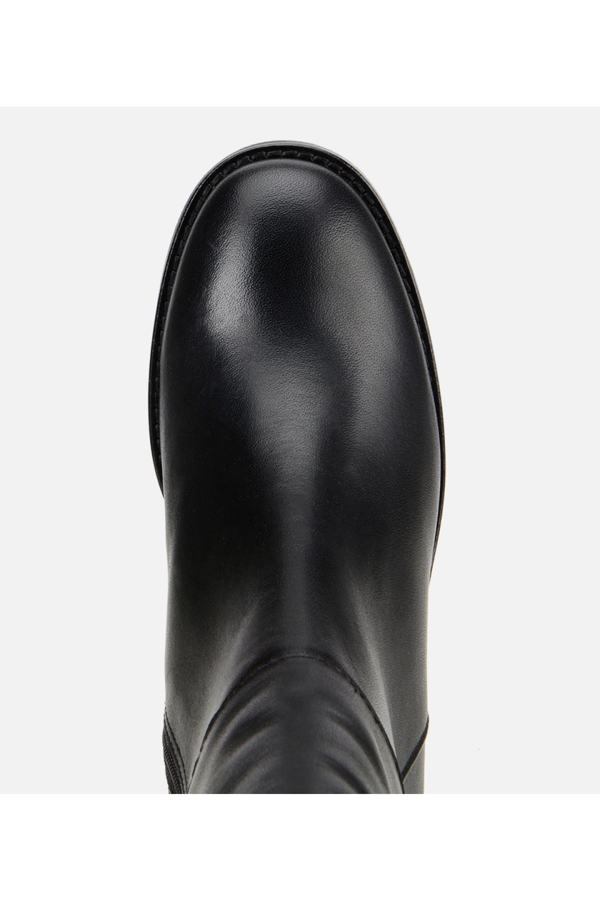 Kadın Deri Siyah Bilekte Topuklu Bot - Görsel 5