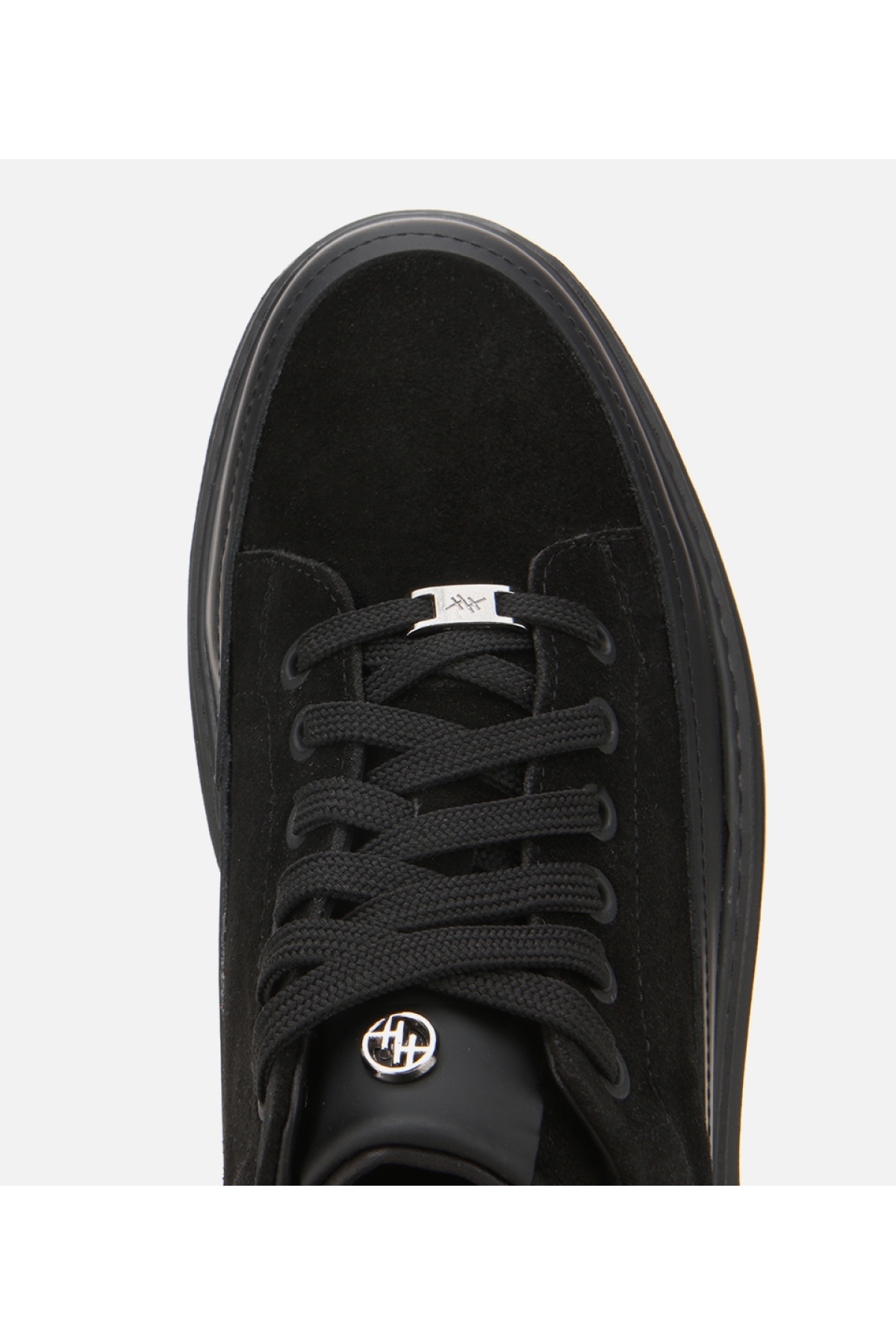 Erkek Süet Deri Siyah Kalın Tabanlı Günlük Ayakkabı - Görsel 5