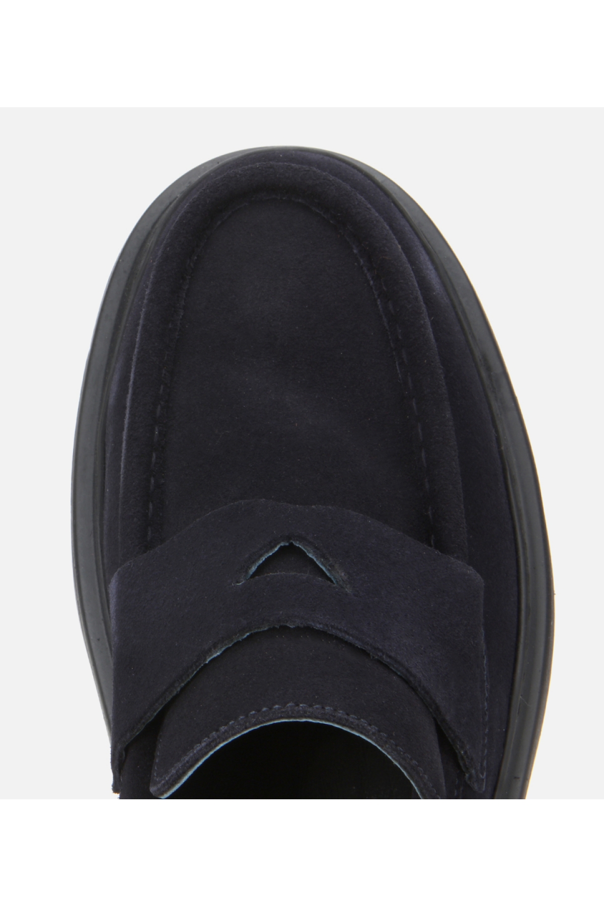 Erkek Süet Deri Lacivert Yumuşak Dokulu Kalın Tabanlı Günlük Loafer - Görsel 5