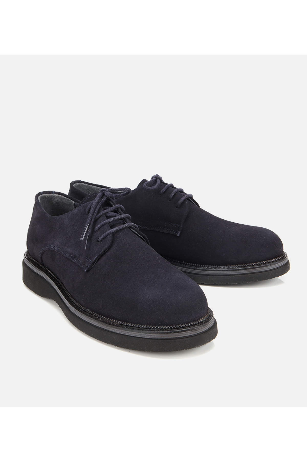 Erkek Süet Deri Lacivert Hafif Tabanlı Günlük Ayakkabı - Görsel 2