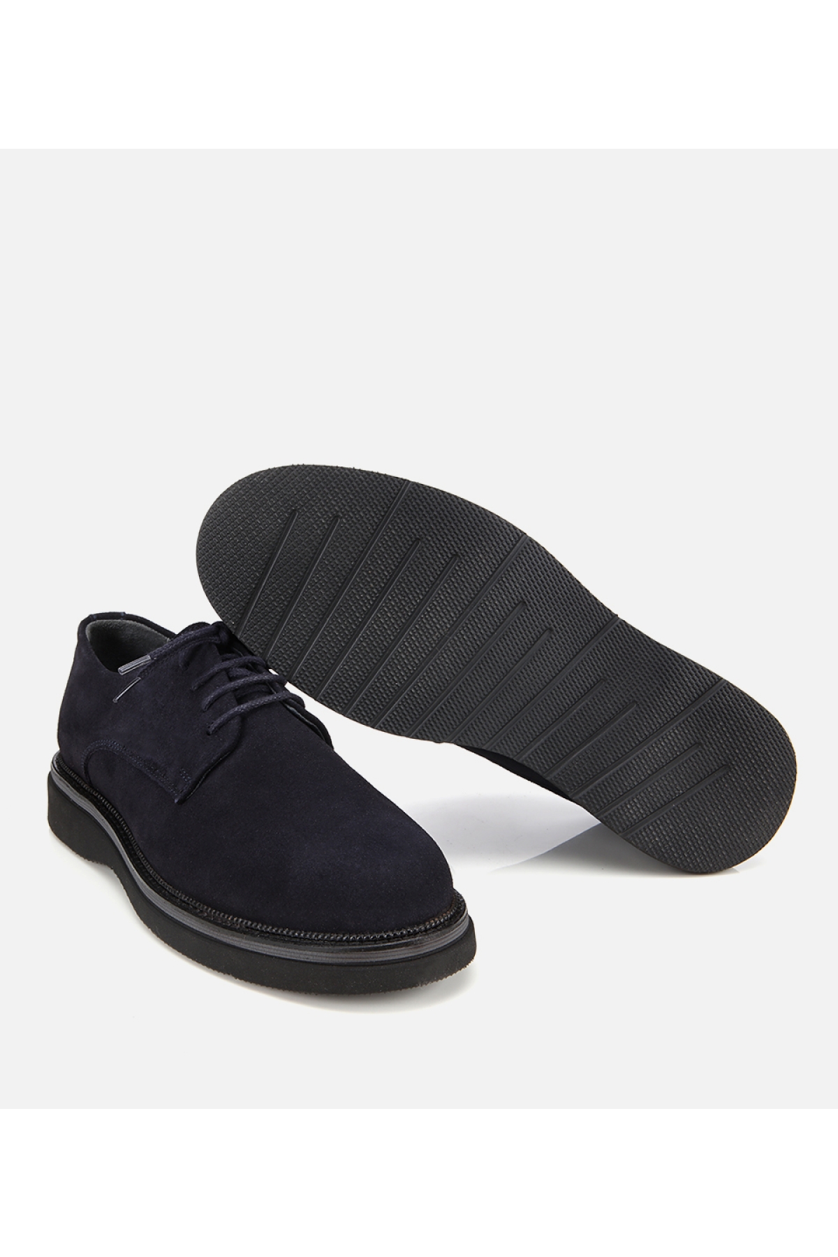 Erkek Süet Deri Lacivert Hafif Tabanlı Günlük Ayakkabı - Görsel 6