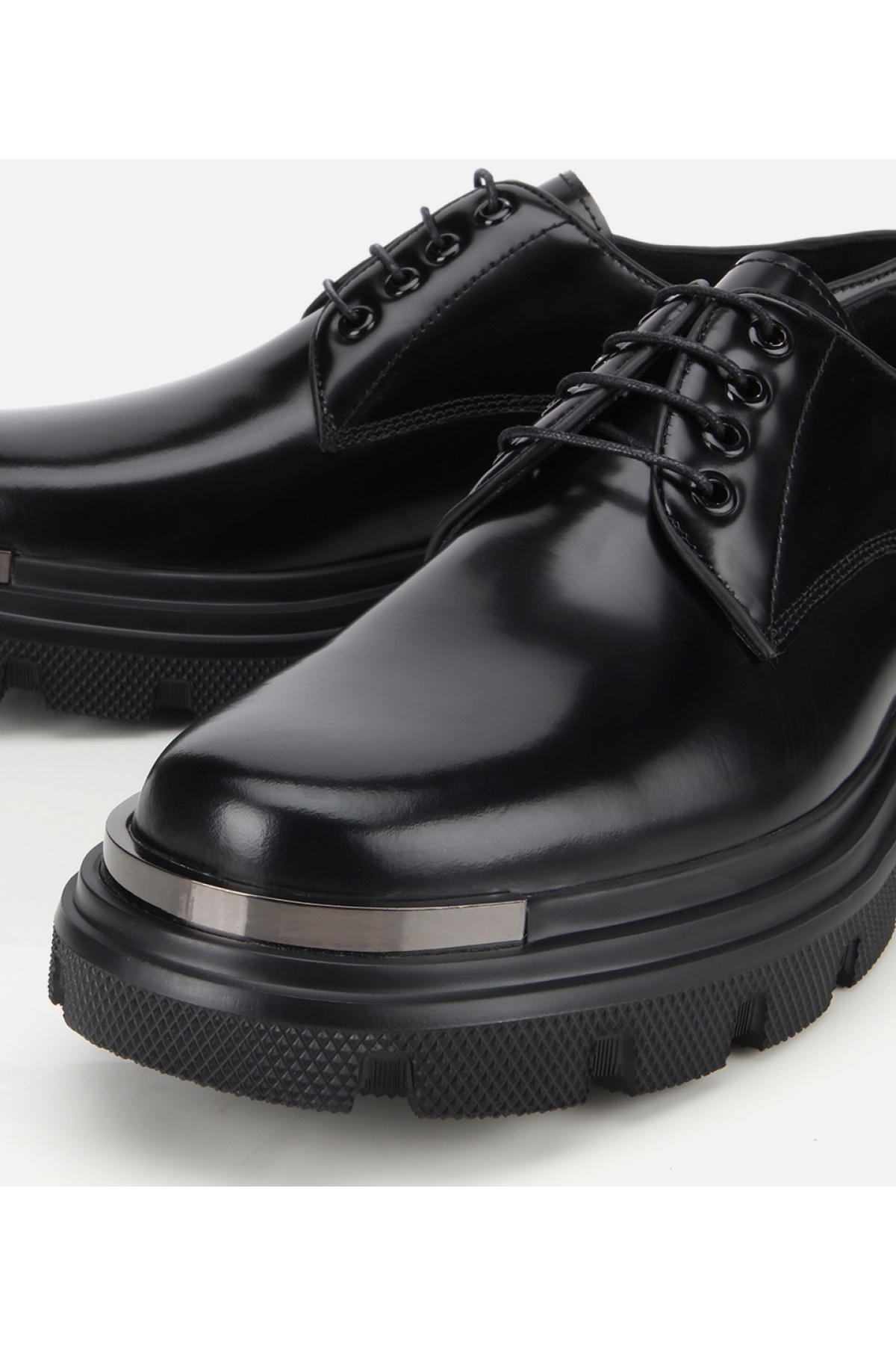 Erkek Açma Deri Siyah Yüksek Tabanlı Günlük Ayakkabı - Görsel 3