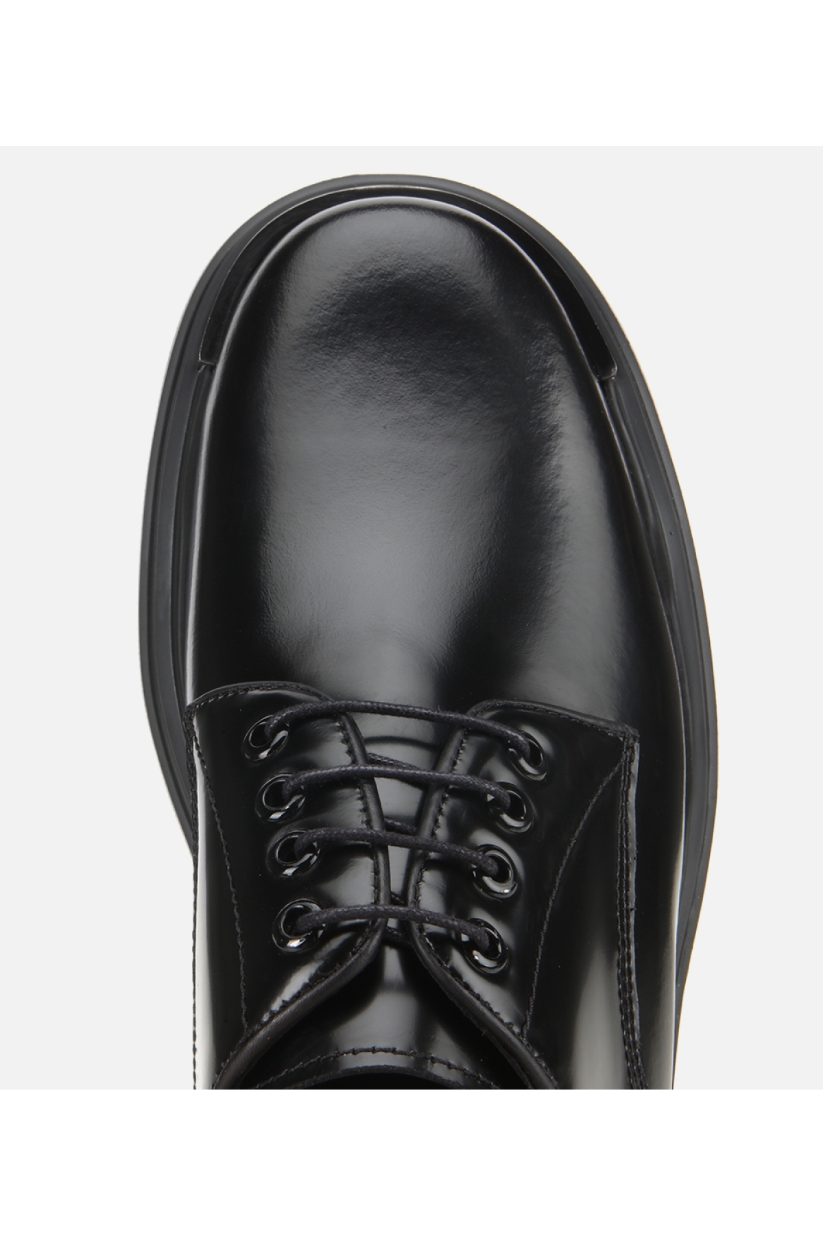 Erkek Açma Deri Siyah Yüksek Tabanlı Günlük Ayakkabı - Görsel 5
