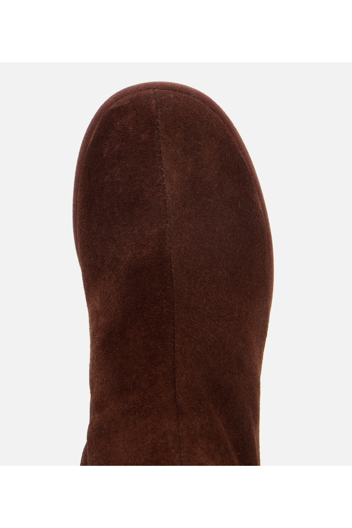 Kadın Süet Deri Kahverengi Bilekte Topuklu Bot - Görsel 5