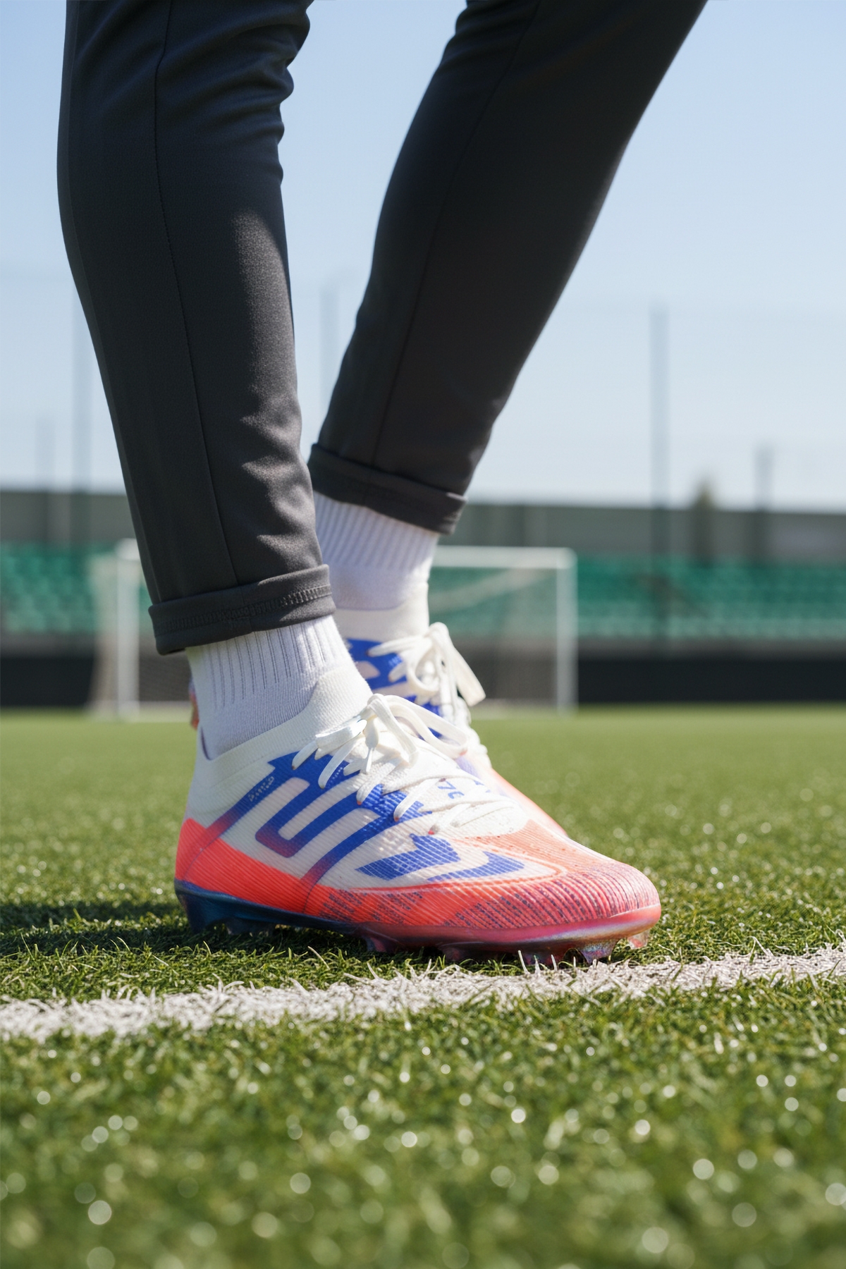 Beyaz Saks Bilekten Lastikli Bağcıklı Unisex Krampon GKP-252-149 G - Görsel 4