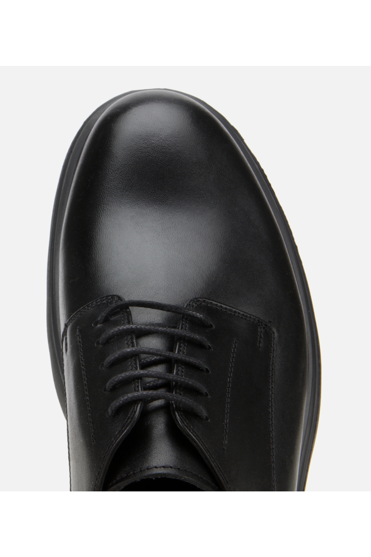 Erkek Deri Siyah Kalın Tabanlı Günlük Ayakkabı - Görsel 5