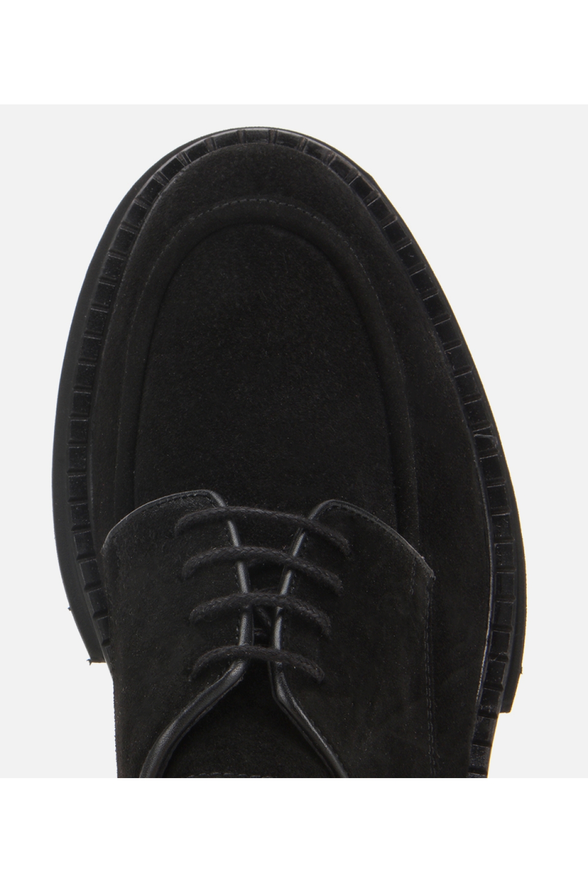 Erkek Süet Deri Siyah Kalın Tabanlı Günlük Ayakkabı - Görsel 5