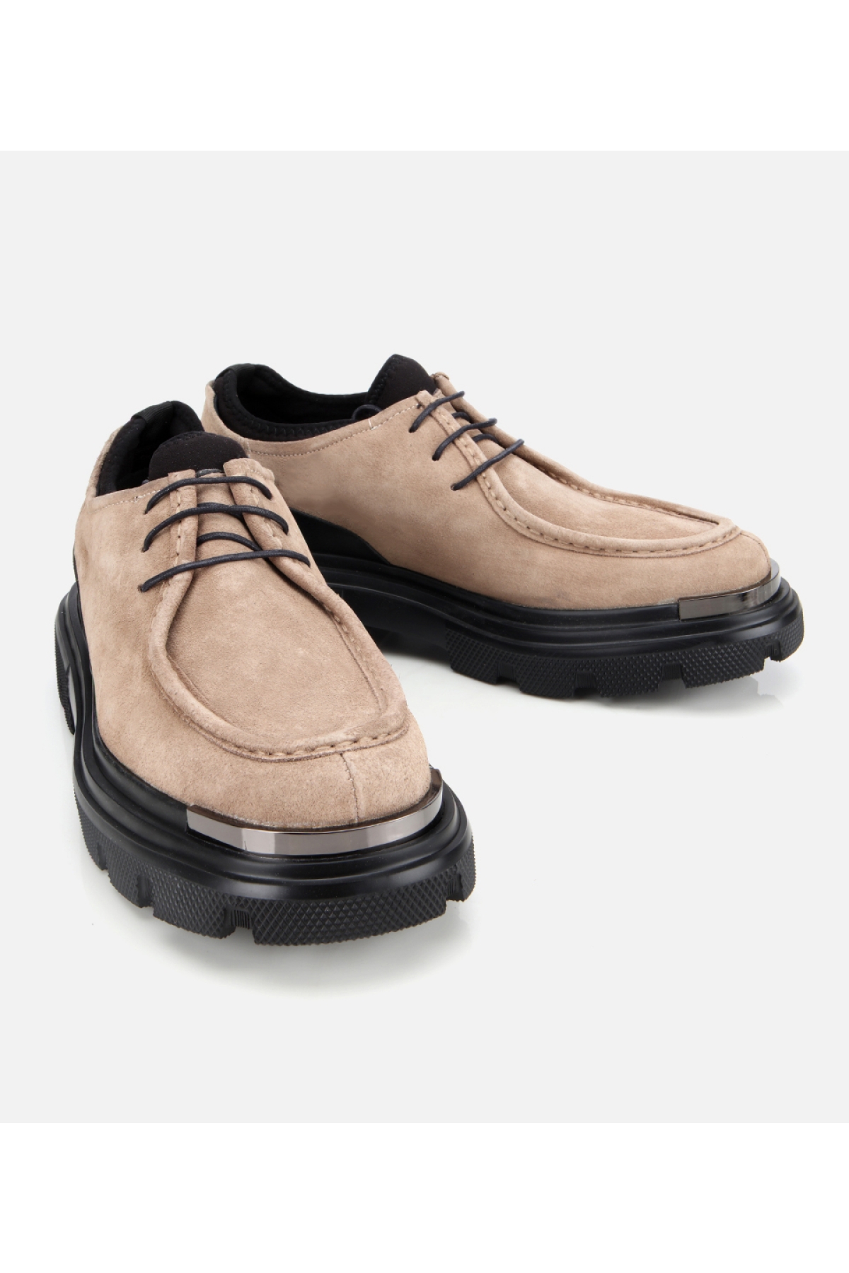 Erkek Süet Deri Vizon Yüksek Tabanlı Günlük Ayakkabı - Görsel 2