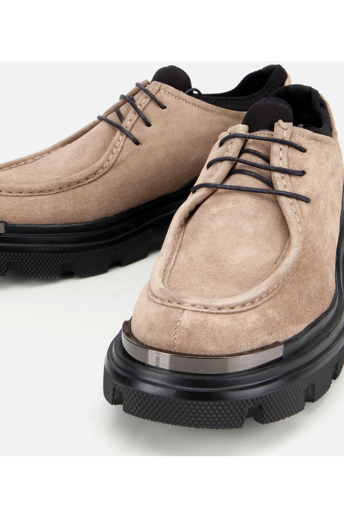 Erkek Süet Deri Vizon Yüksek Tabanlı Günlük Ayakkabı - Görsel 3