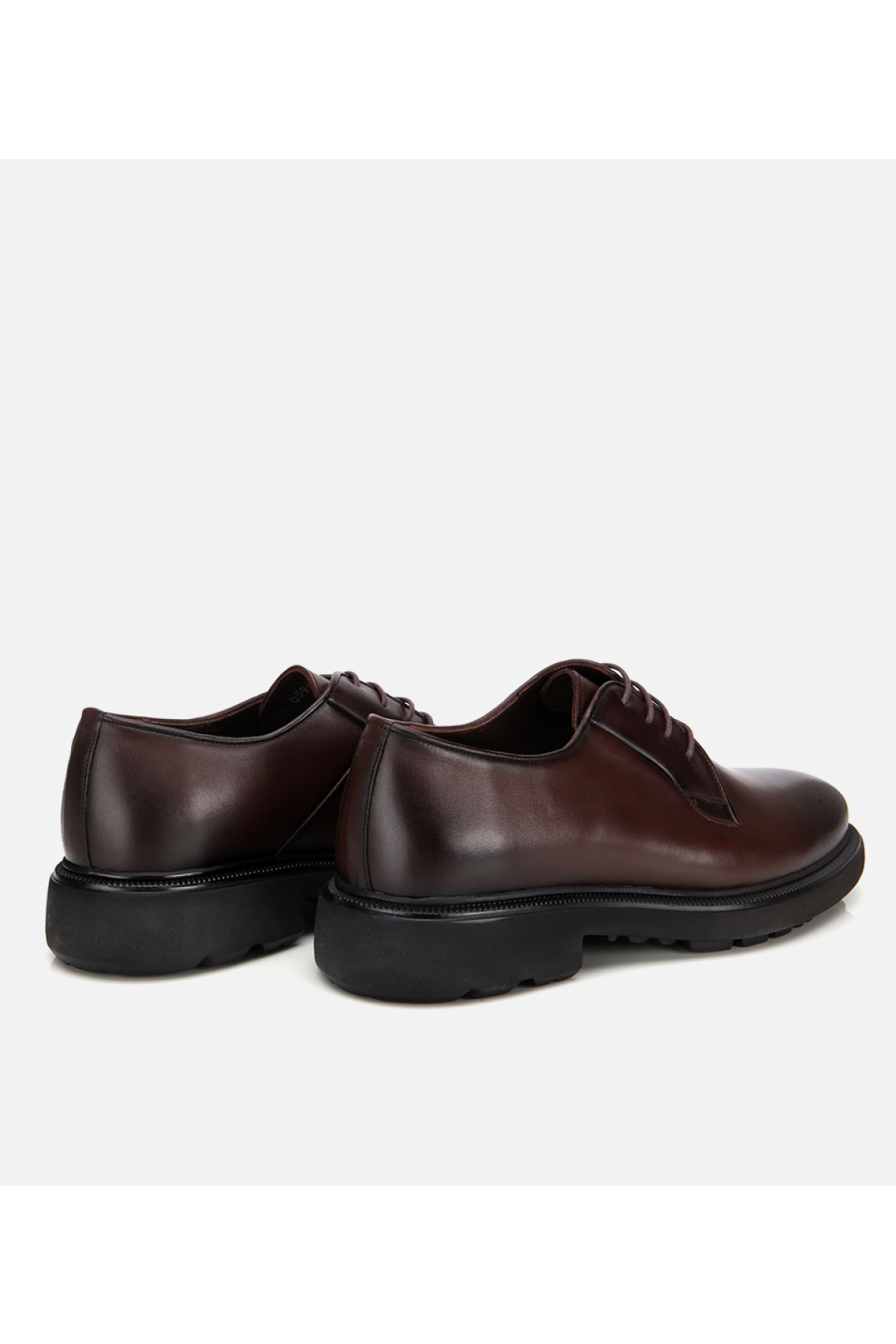 Erkek Deri Kahverengi Bağcıklı Günlük Ayakkabı - Görsel 4