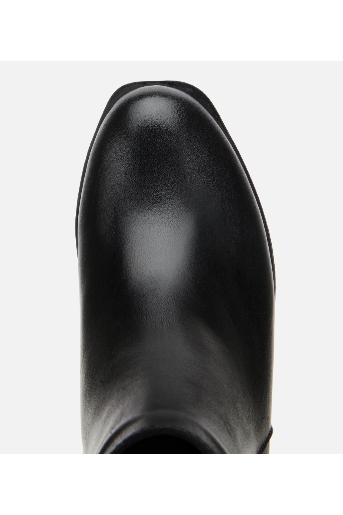 Kadın Deri Siyah Hafif Dolgu Bilekte Topuklu Bot - Görsel 5