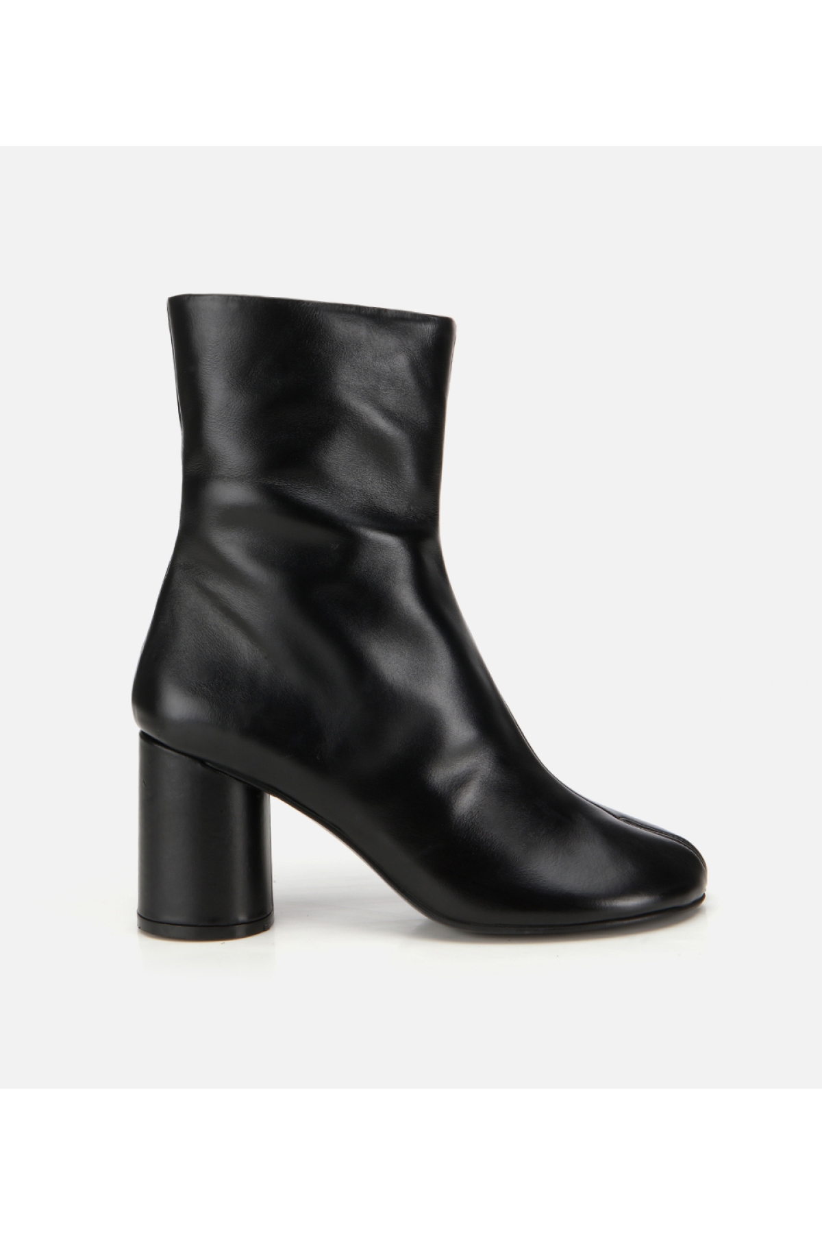 Hotiç Kadın Deri Siyah Streç Blok Detaylı Topuklu Bot model görseli