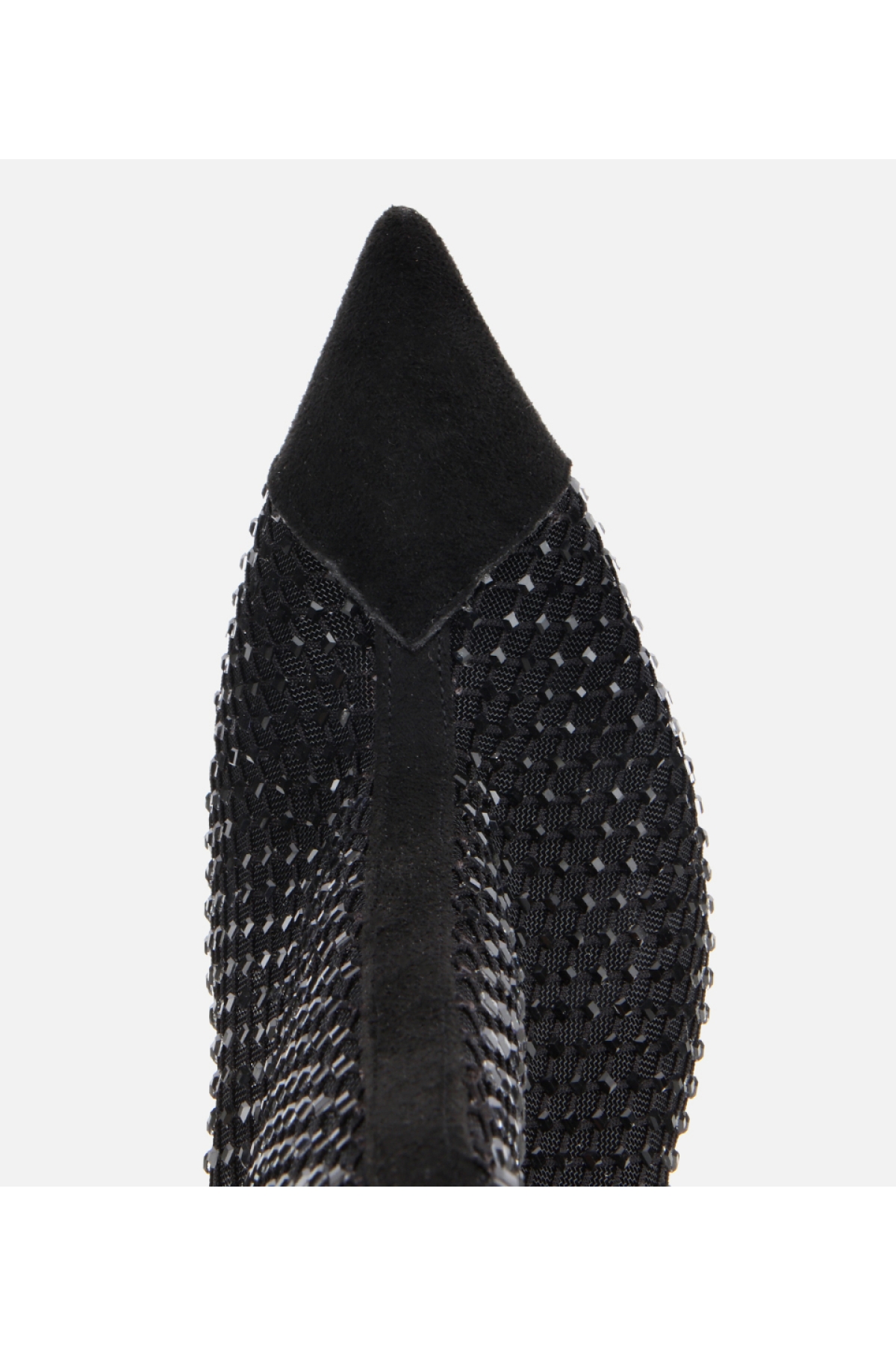 Kadın Siyah Fileli Taş Detaylı Bilekte Topuklu Bot - Görsel 5