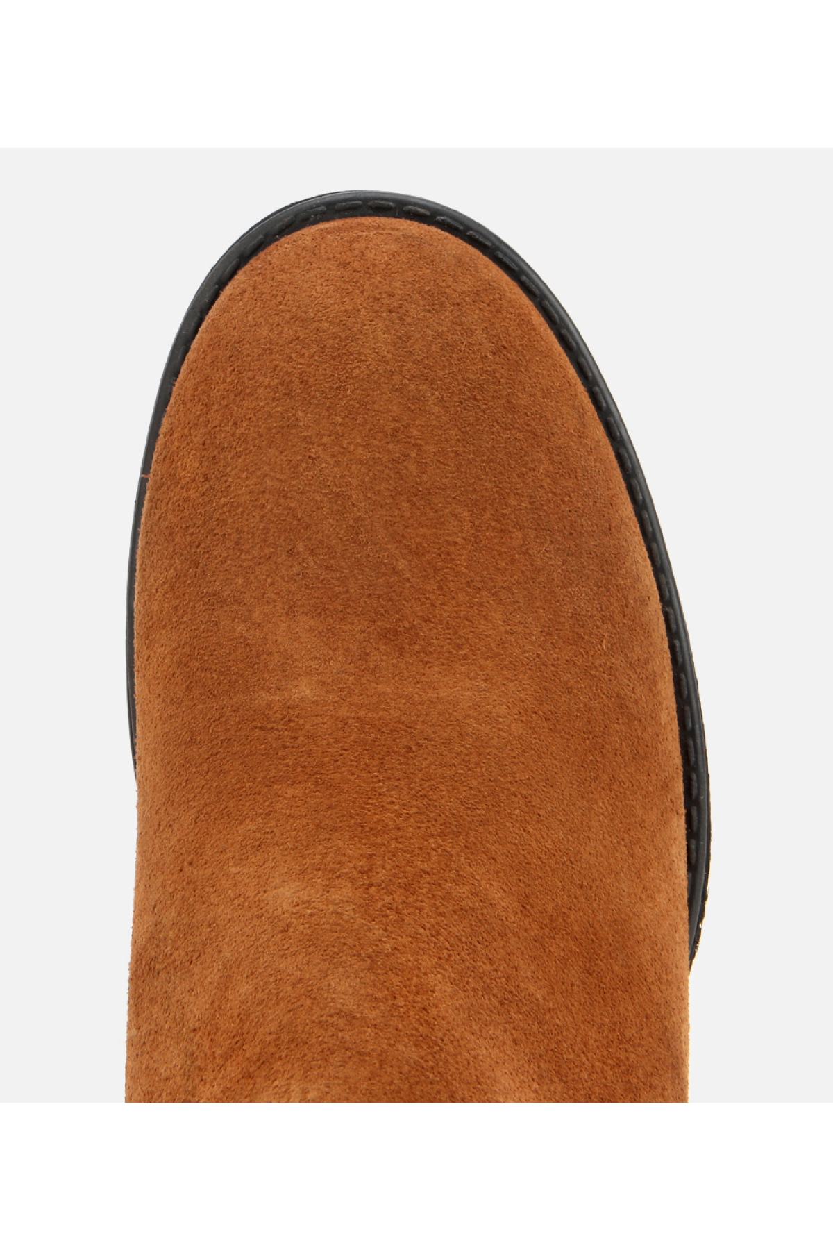 Kadın Süet Deri Taba Tokalı Bilekte Topuklu Bot - Görsel 5