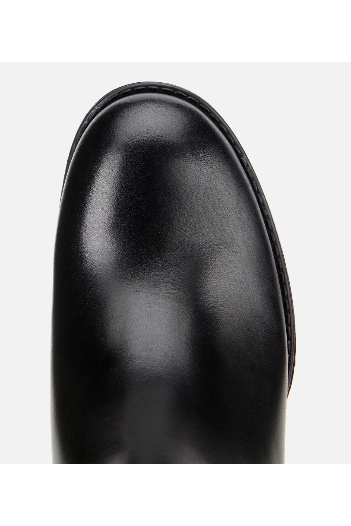 Kadın Deri Siyah Lastik Detaylı Bilekte Topuklu Bot - Görsel 5