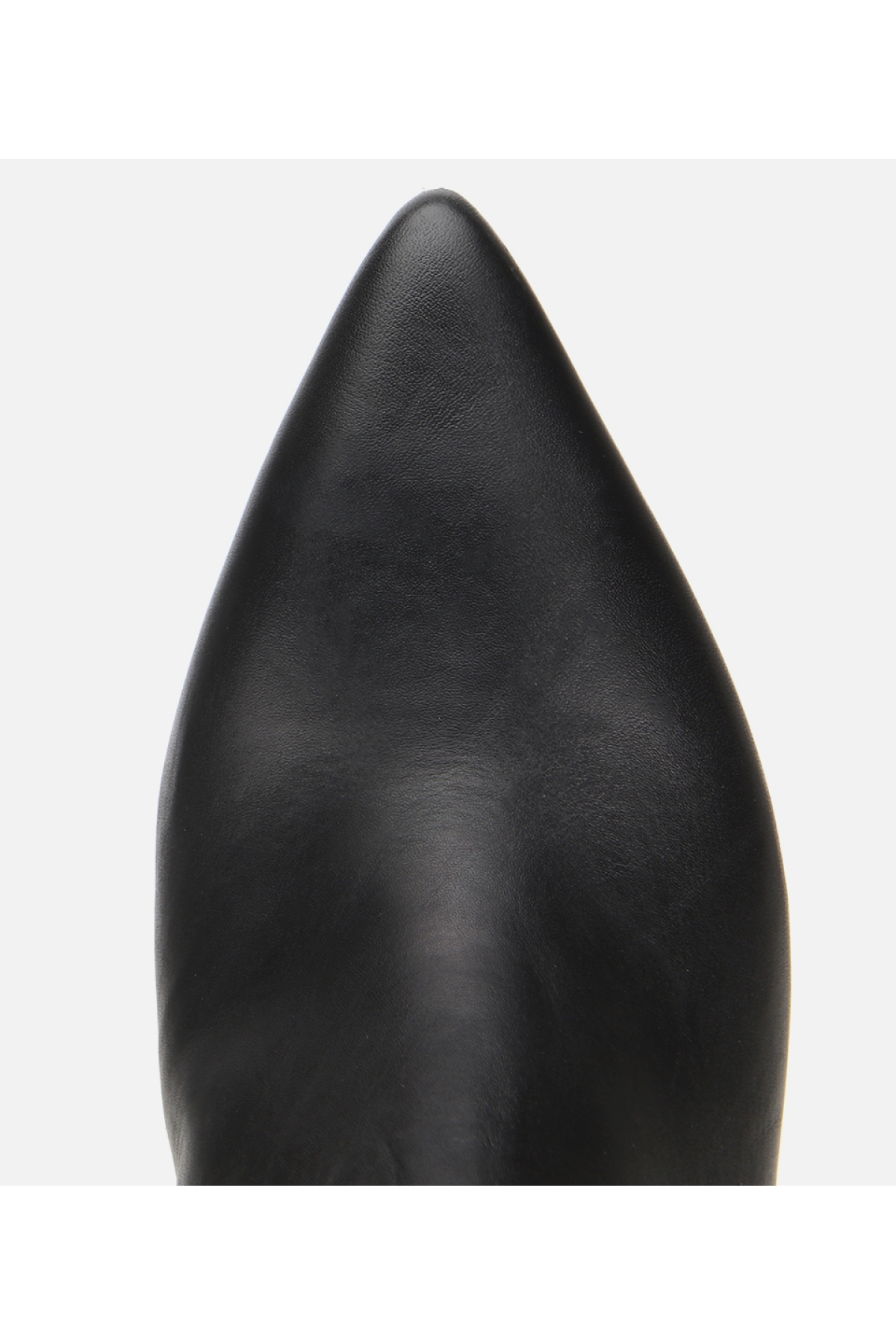 Kadın Deri Siyah Yumuşak Dokulu Lastik Detaylı Topuklu Bot - Görsel 5