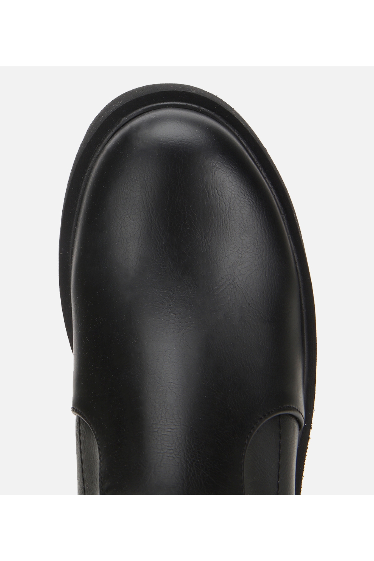 Kadın Siyah Streç Kalın Tabanlı Yüksek Topuklu Bot - Görsel 5