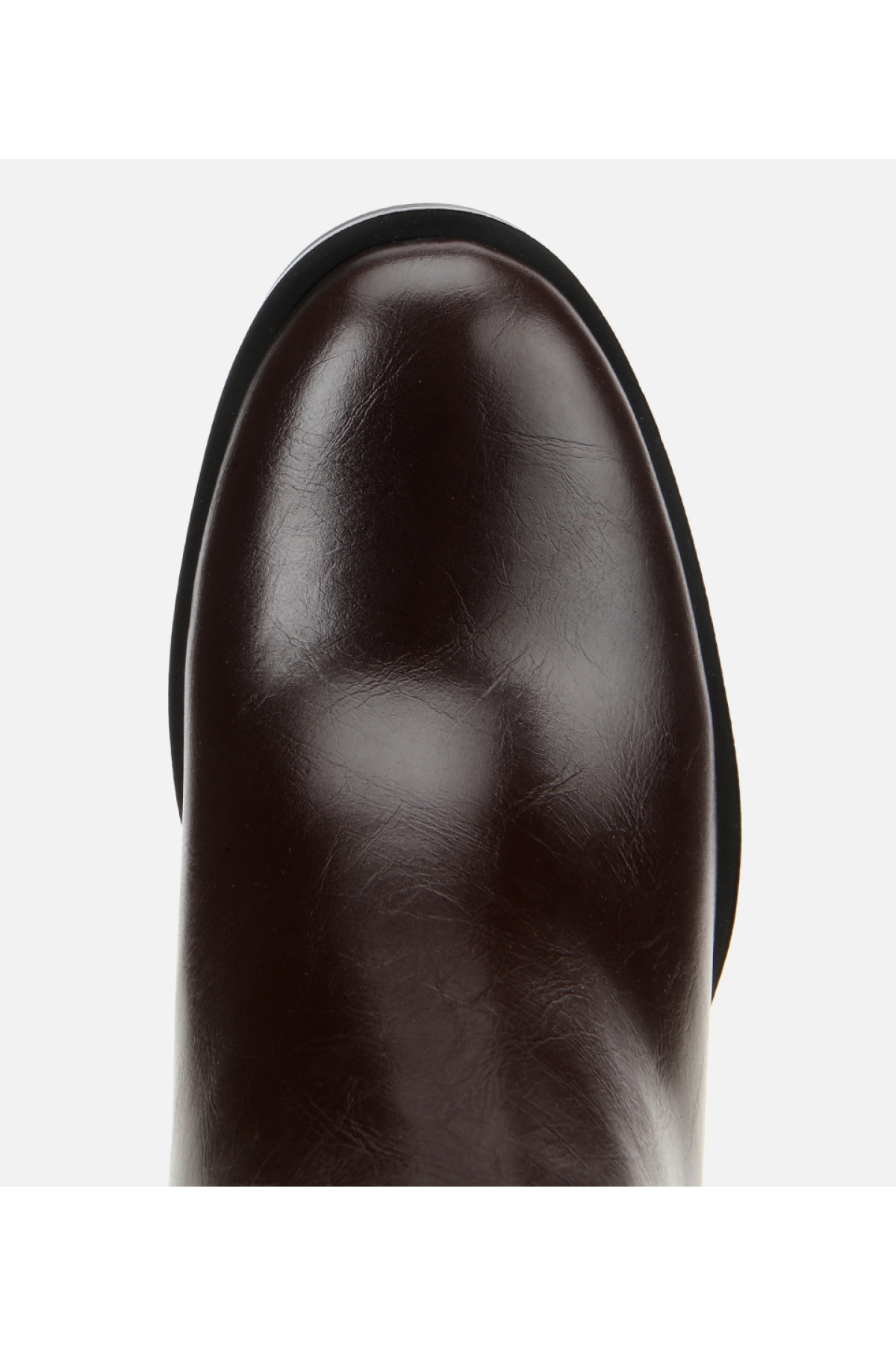 Kadın Kahverengi Tokalı Topuklu Bilekte Bot - Görsel 5