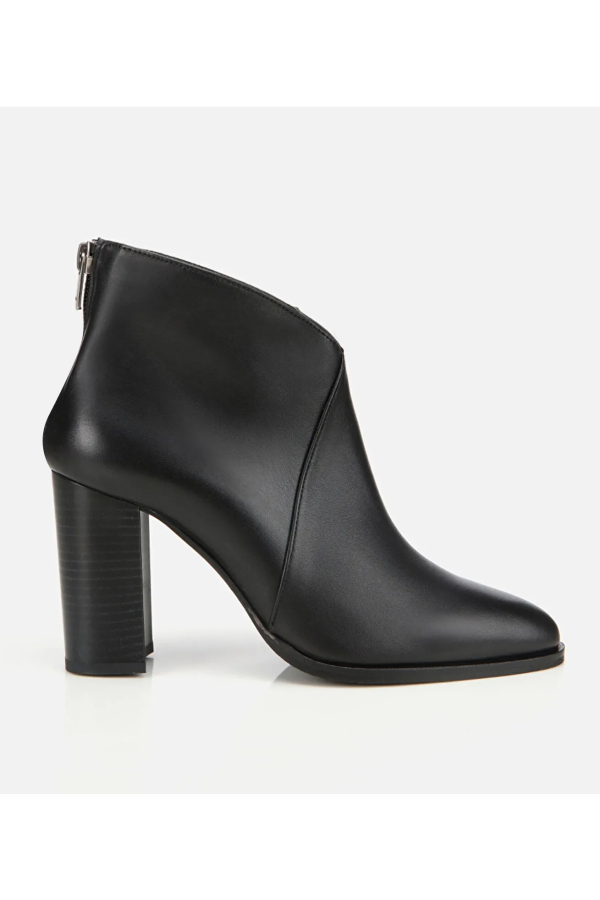Hotiç Kadın Deri Siyah Yumuşak Bilekte Topuklu Bot model görseli