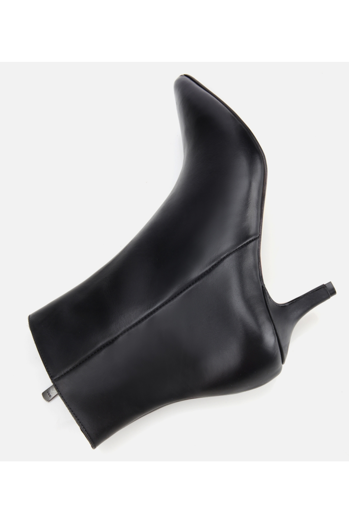 Kadın Deri Siyah Yarım Topuklu Bot - Görsel 6