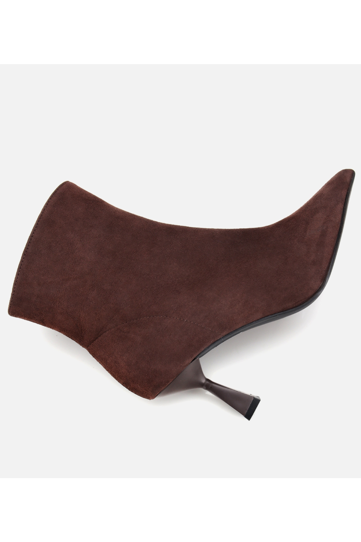 Hotiç Hotiç Kadın Süet Deri Kahverengi Dikiş Detaylı Sivri Kısa Topuklu Bot Flo'da! Kahverengi - 7. görsel