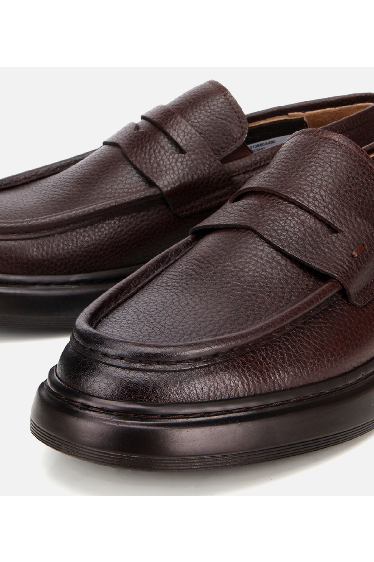 Erkek Deri Kahverengi Yumuşak Dokulu Klasik Loafer - Görsel 3