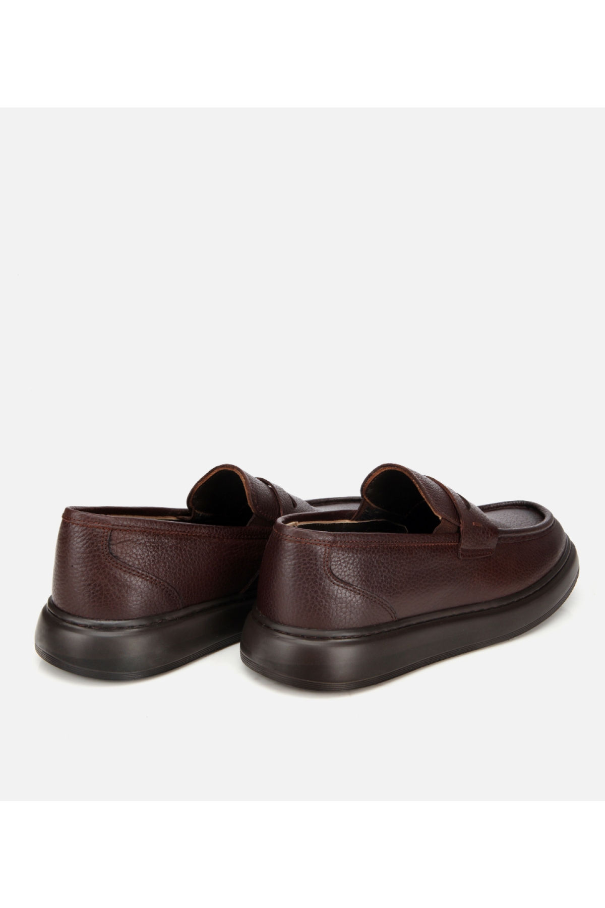 Erkek Deri Kahverengi Yumuşak Dokulu Klasik Loafer - Görsel 4