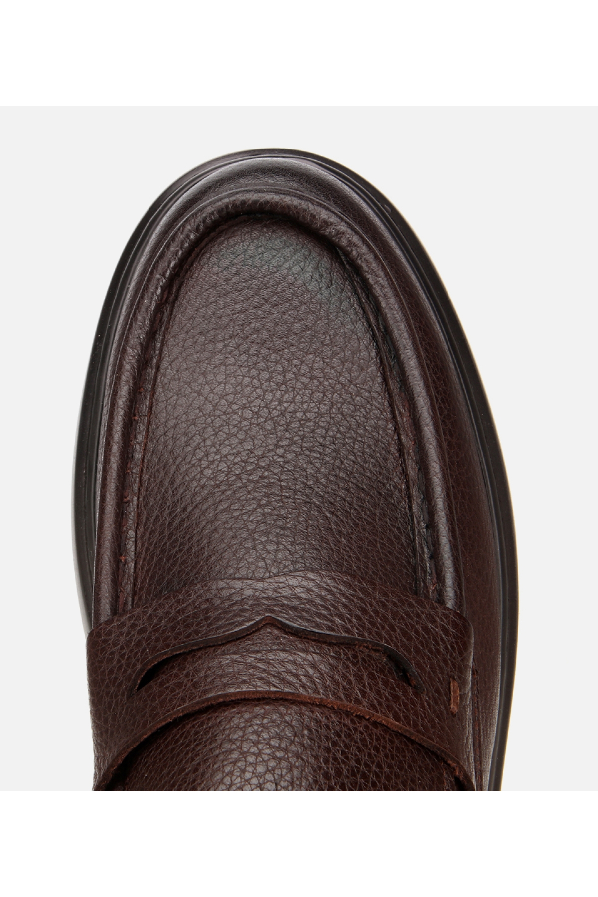 Erkek Deri Kahverengi Yumuşak Dokulu Klasik Loafer - Görsel 5