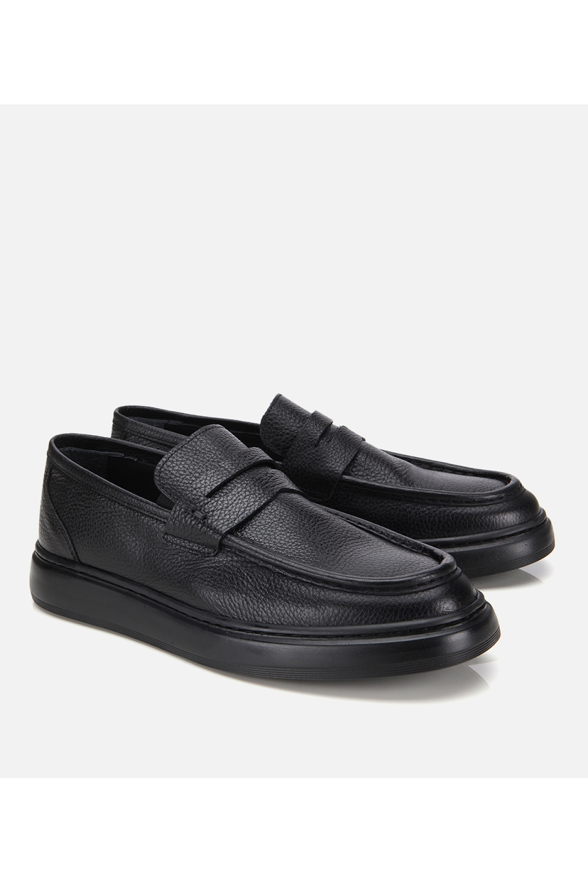 Erkek Deri Siyah Yumuşak Dokulu Klasik Loafer - Görsel 2