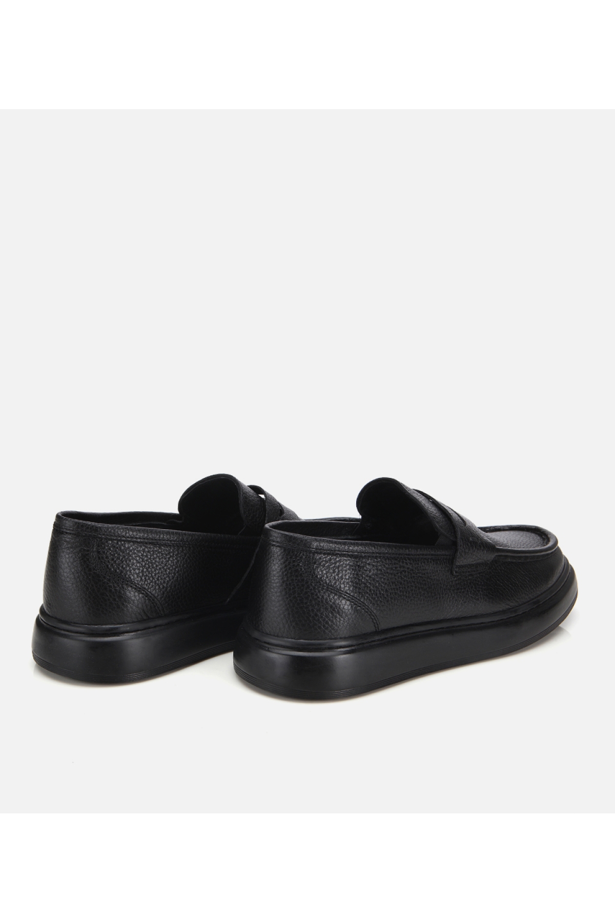 Erkek Deri Siyah Yumuşak Dokulu Klasik Loafer - Görsel 4