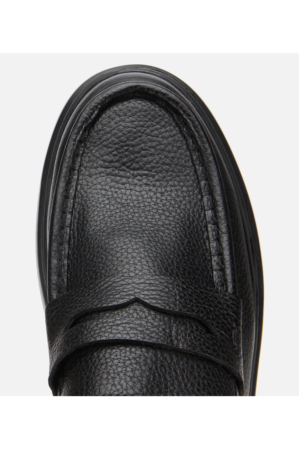 Erkek Deri Siyah Yumuşak Dokulu Klasik Loafer - Görsel 5
