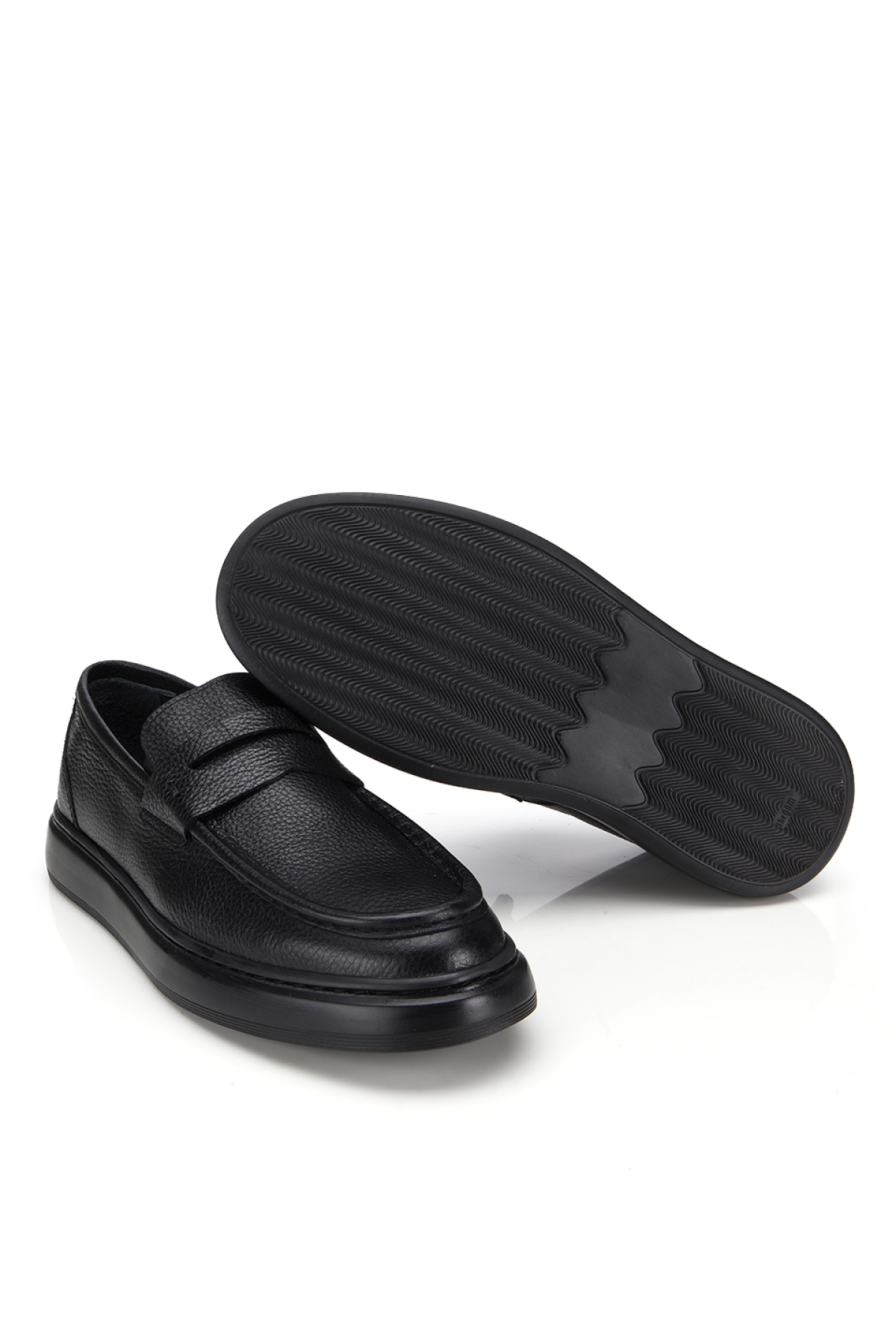 Erkek Deri Siyah Yumuşak Dokulu Klasik Loafer - Görsel 6