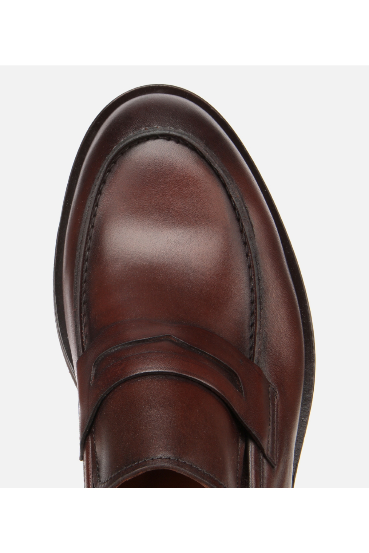 Erkek Deri Kahverengi Klasik Loafer Ayakkabı - Görsel 5