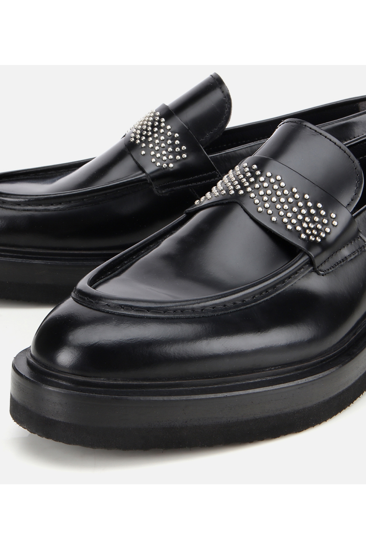 Erkek Açma Deri Taşlı Klasik Loafer - Görsel 3