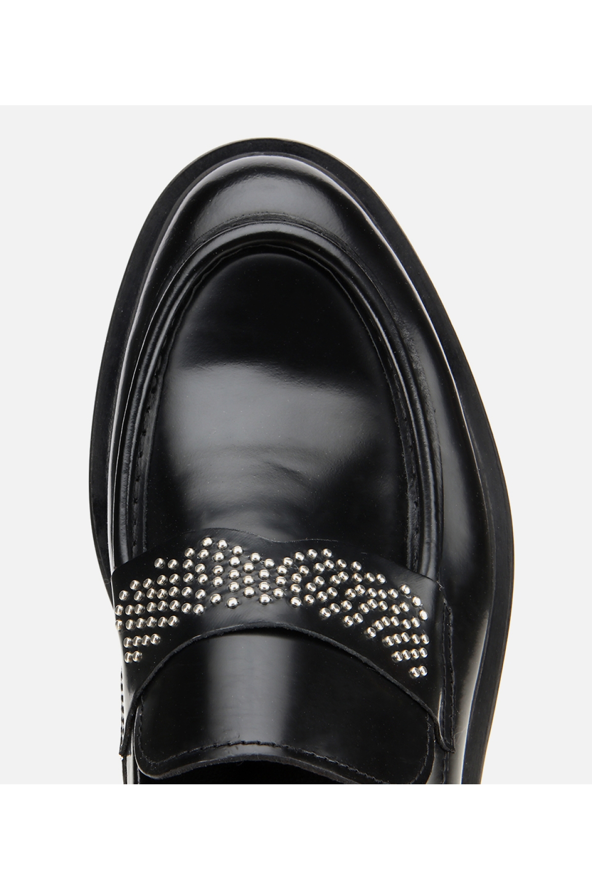 Erkek Açma Deri Taşlı Klasik Loafer - Görsel 5